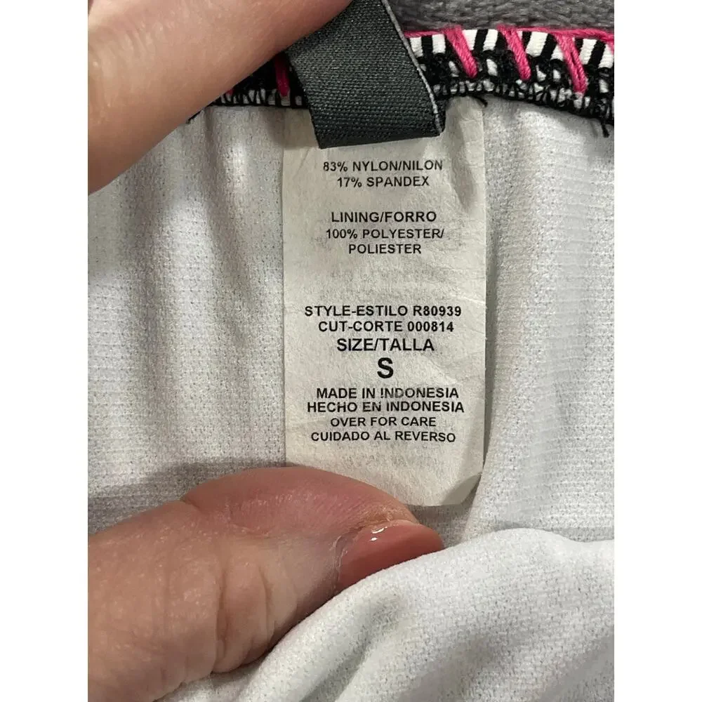 Vintage Y2K Zebra Pink Crochet Bikini Bottom Small S (2007) Kenneth Cole